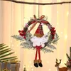 Fiori decorativi Natale simulato ghirlanda anello rattan decorazione pografia oggetto