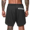 Men's Shorts Sport Cool Sportswear Double-deck Running Summer 2 In 1 Casual Bottoms Fitness Training Jogging Short Pants