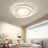 Tavan Işıkları Modern Led Avize Lambası Beyaz Yemek Odası Yatak Odası Çalışma Salonu Balkon Ev Dekoru Kapalı Işık Fikstür