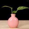 Vaser keramisk blomma vas fast färg mini stationär hantverk dekorativ hemträdgård