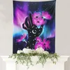 Tapestries Vintage Tapestry Wall Hanging Moon Phase Trippy Aesthetic Room Decor Hand Home Living Flower Boho Art