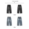 Tfetters Marke Retro Wed Jeans Mans Frühling Neue Baggy Mid Rise Gerade Bein Jeans Männliche Amerikanische Casual Cargo Herren Hosen K9mM #