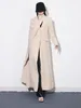 Женские костюмы GALCAUR, однобортный однобортный повседневный минималистичный шикарный пиджак для женщин, однобортный однобортный с воротником-шарфом, 2024