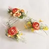 Hair Acniws Wedding Floral Combs Formes Bridal FRS FRS Artificial Bride Headdr Party Decoratis T4an #