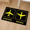 Popular Fashion Arrives The Exit Door Front Mat Entrance Welcome Novelty Doormat Floor Aircraft Logo Non-slip Indoor Carpet Rug Y22400