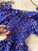 2023 Nouveau Fi Floral Robe Imprimer Lg Dr Ruffle Maxi Sundr Bohème Femmes Été Sexy Casual Élégant Strapl Robes B8aF #