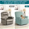 Chair Covers Fleece Recliner Sofa Cover 1/2/3/4 Seater Stretch Single Armchair Relax Slipcover Washable For Living Room Removable