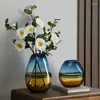 Vases Nordic Loft Florarium Glass Terrarium Interior Round Aesthetic Cachepot Plants Artifact Origin Gift Macetas Desk Decor Vase