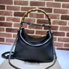 Women's shoulder bag high-end custom quality crossbody bag bamboo bag with a large capacity two straps on the upper body effect is very good 746124