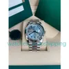 Moda Mens Watch Daydate 40mm Roman Sayıları Dial Ref 128239 Serisi 2813 Yüksek kaliteli hareket Safir Cam Tarzı Spor Bileği261W