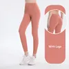 LL-111 Yoga Leggings Mulheres Cintura Alta Leggings Esportivos Correndo Fitness Yoga Calças