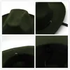 Berets Fedora Hut Männer Wollfilz Vintage Damen Unisex Breite Krempe Panama Party Cowboy Cap Jazz Gentleman Hochzeit Für Frauen