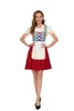 german Oktoberfest Costume Woman Halen Maid Uniform Bar Waiter Maid Outfit Fancy Dr 52BI#