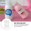 Lagringsflaskor 12 st yoghurt flaska mjölkvatten drick den husdjuret genomskinliga bred mun