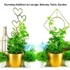 Stöder 2st Plant Climbing Frame Potted Flower Arrangement Support Green Plant Climbing Frame Balkong Support Iron Frame