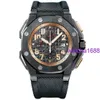 Schöne AP-Armbanduhr für Herren, Royal Oak Offshore-Serie, 48 mm Durchmesser, schwarze Keramik, Zeitkalender, automatische mechanische Herrenuhr 26378IO.OO.A001KE.01