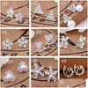 Stud Selling 45 Styles Korean Earrings Creative Super Shiny Diamond New Pearl Fashion Jewelry High Quality Drop Delivery Dhkoc