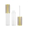 Frascos de armazenamento Spot Diamond Lip Gloss Tubo vazio Golden Glaze Refil Prata 5ml