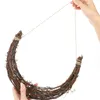 Flores decorativas 2 PCs Rattan Garland Wreath Circle Decor