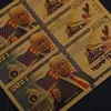 Donald Trump 2024 Banknote 45th President of American Gold Foil US Dollar Bill Set Fake Money Party Supplies