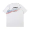 Han Lu Herren 2024 Sommer Neues Spray Dyed Rainbow Print Kurzarm T-Shirt Instagram Trendy WearDYZ5