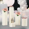 Wazony 5pcs tekturowe filary wazonowe kolumna do imprezy weselnej dekoracja dekoracji kwiatów kwiatowych