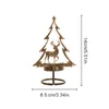 Castiçais de natal suporte de ferro papai noel elk árvore de natal castiçal feliz decoração mesa ornamentos feliz ano