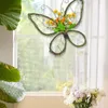 Декоративные цветы, весеннее украшение, гирлянда-бабочка, имитация цветка, дверная оконная драпировка, домашний фермерский дом, снежный венок