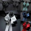 Bow Ties Mens Bow Tie British Korean Business Bankiet Sukienka Koszulka Fllar Fashion Akcesoria Prezent Mężczyźni Wedding Rhinestone Bow-tie Y240329