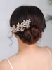 Vintage Gelin Saç Parçası Altın Fascinators El yapımı şapka parti saç modelleri mücevherler kadınlar için düğün saç akrabaları v7xw#