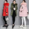 2023 Winter New Fur Collar Hooded Down Cott Coat Womens Parkas Jacket Lg Warm Padded Puffer Parkas Snow Wear Outwear Female H4rC#