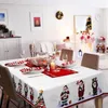 Stołowy tkanin świąteczny obrus dekoracyjny prostokątny wodoodporny biegacz na przyjęcie świąteczne wakacje zimowe wystrój domu 84 x