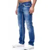 new Jeans Men's Straight Classic Blue and Black Jeans Spring and Summer Boyfriend Loose Wide-Leg Men's Casual Denim Trousers U1Lt#