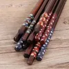 Chopsticks Home Beauty Pattern Natural Wooden Tableware Cooking Wood Sushi Dinnerware Kitchen Tools
