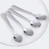 Coffee Scoops Stainless Steel Stirring Spoon Mini Ice Cream Dessert Serving Teaspoon Kitchen Cutlery