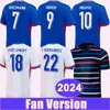 2024 francuskie Mbappe Męskie koszulki piłkarskie Kolo Muani Saliba Fofana Giroud Dembele Pavard M.Thuram Guendouzi Camavinga Home Away Training Wear Fall Football Shirts