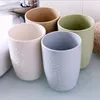 Tazze Piattini Eco-friendly Spessa Tazza Circolare Portaspazzolino Risciacquo Dente Tazza di Plastica Riutilizzabile Per Bere Xicara