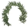 Decoratieve Bloemen 150cm Kerst Grenen Cipres Garland Kunstgroen Decoratie Binnen Vakantie Buiten Decor Wijnstok Krans RaQ0f5