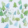 Gift Wrap 45pcs Natural Woods Mini Paper Sticker Decoration DIY Diary Planner Scrapbooking Label Kawaii Stationery