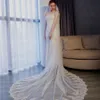 wholesale Sequins Lace Cathedral Wedding Veils with Comb Sexy wedding accories Velo de novia Bride Bridal veils p0Rw#