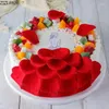 Baking Moulds Modern Simulation Birthday Cake Model Chocolate Broken Fruit Mousse Window Display Sample Artificial Fake Decoration