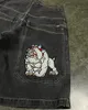 Y2K Hip Hop JNCO jeans larghi Pantaloncini di jeans modello vintage Uomo Donna Estate Harajuku Gothic Uomo Pantaloncini da basket Streetwear 240327