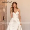 Ashley Carol 2 na 1 syrenka ślub Dr 2023 Satin Simple Sweetheart Odłączany pociąg urocza suknia ślubna Vestidos de novia l053#