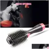 Brosses à cheveux Onestep Sèche-linge Volumateur Salon Air Paddle Brosse de coiffage Générateur d'ions négatifs Lisseur Curler1266865 Drop Delivery Pr Otqec