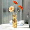 Vases Style européen Vase de tournesol Supports d'arrangement floral hydroponique planteur en céramique nordique pographie accessoires conteneurs