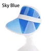 قبعات الكرة بالدراجة البلاستيكية PVC Sunshade Visor شفافة فارغة أعلى مكافحة UV للبيسبول نساء الرجال الرجال أزياء في الهواء الطلق الملحقات الرياضية