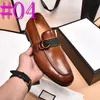 40model Luxurious hommes Chaussures habillées Slip on italien Designer Italien Brown Noir Soft Real Cuir MAIN MAIN MAIN