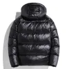 New Down Jacket with White Duck Black Gold Added Fat Fashionable Warm and Thick Insulation Mens Hood O749 {category}