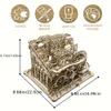 3D -pussel vuxna, DIY marmor kör modellsatser för att bygga, träbyggnadssats för vuxna och tonåringar (334 st)