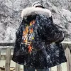 Parka de inverno masculino grande gola de pele casual quente casaco grosso veste homme cott-acolchoado jaqueta masculina com capuz casais outwear k4kB #